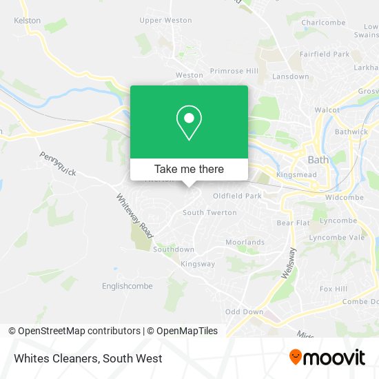 Whites Cleaners map