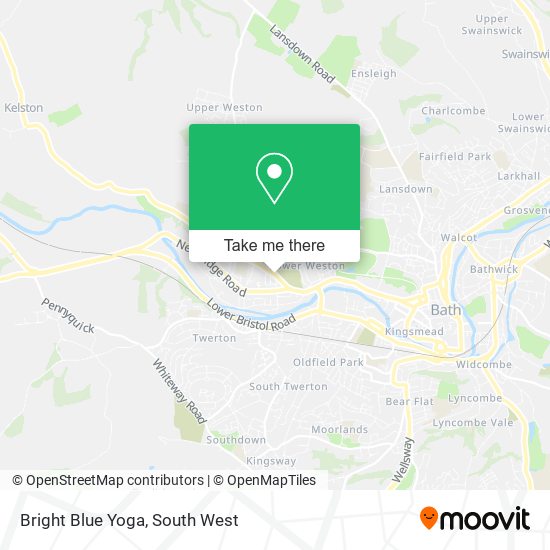 Bright Blue Yoga map