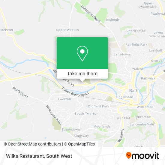 Wilks Restaurant map