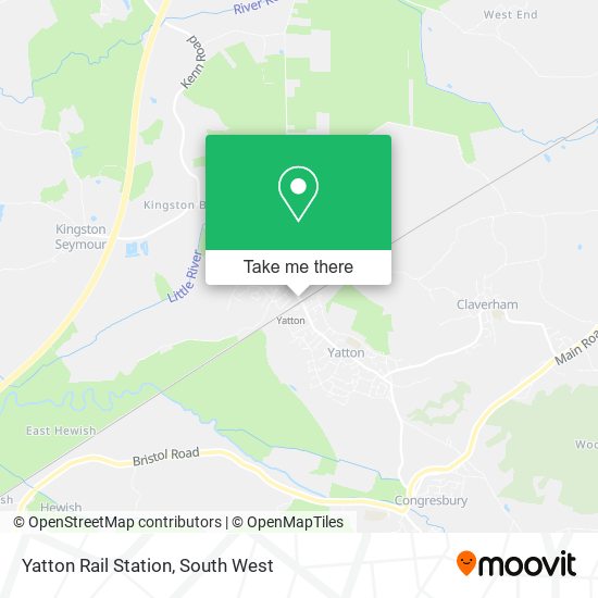 Yatton Rail Station map
