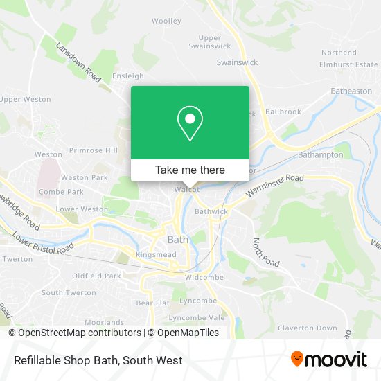 Refillable Shop Bath map