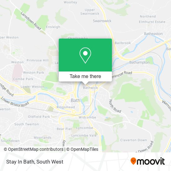 Stay In Bath map