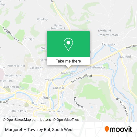 Margaret H Townley Bat map