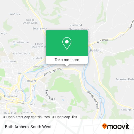 Bath Archers map