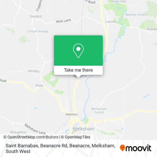 Saint Barnabas, Beanacre Rd, Beanacre, Melksham map