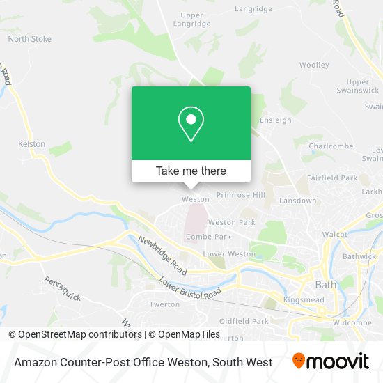 Amazon Counter-Post Office Weston map