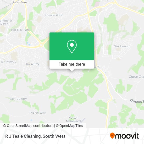 R J Teale Cleaning map