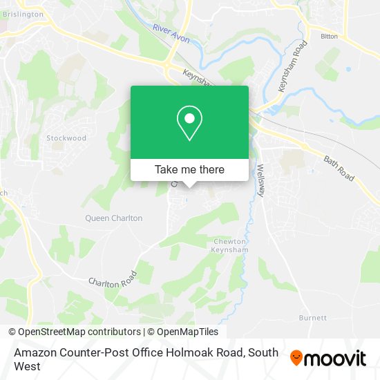 Amazon Counter-Post Office Holmoak Road map