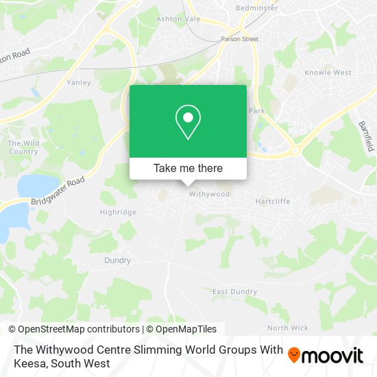 The Withywood Centre Slimming World Groups With Keesa map