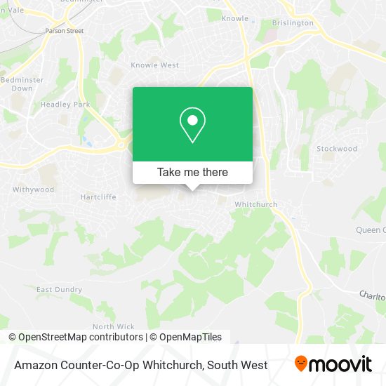 Amazon Counter-Co-Op Whitchurch map
