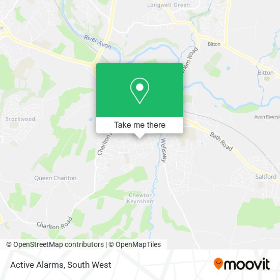 Active Alarms map