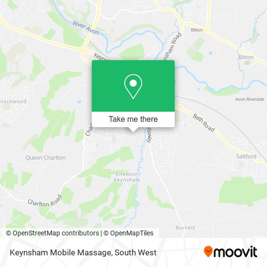 Keynsham Mobile Massage map