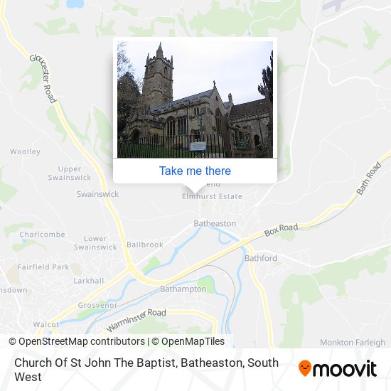 Church Of St John The Baptist, Batheaston map