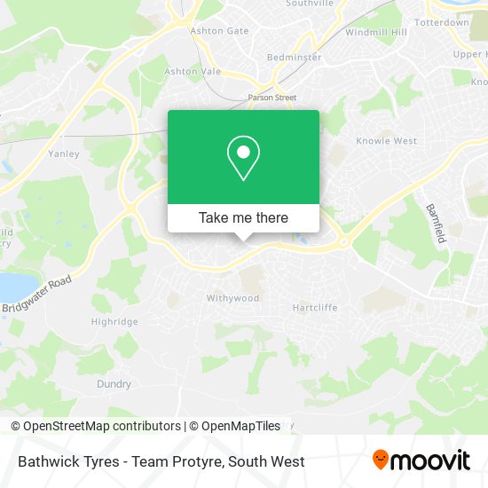 Bathwick Tyres - Team Protyre map