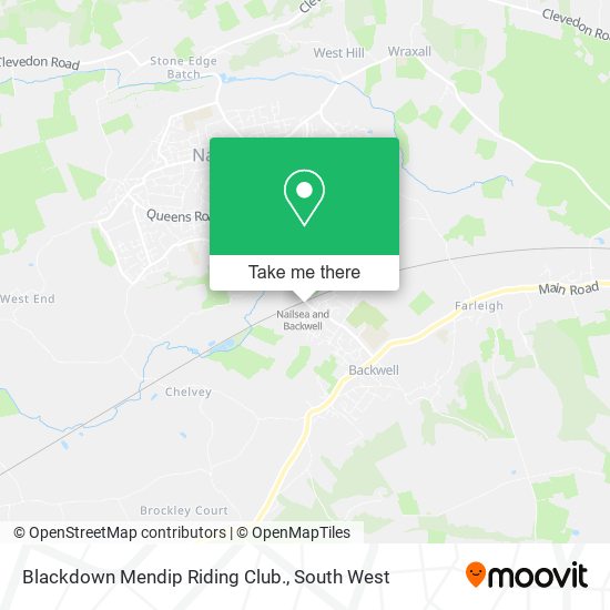 Blackdown Mendip Riding Club. map
