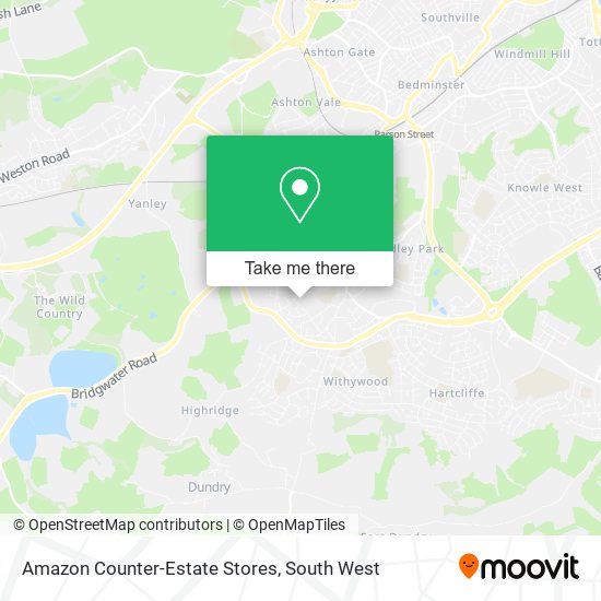 Amazon Counter-Estate Stores map