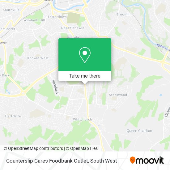 Counterslip Cares Foodbank Outlet map