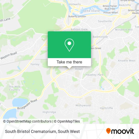South Bristol Crematorium map
