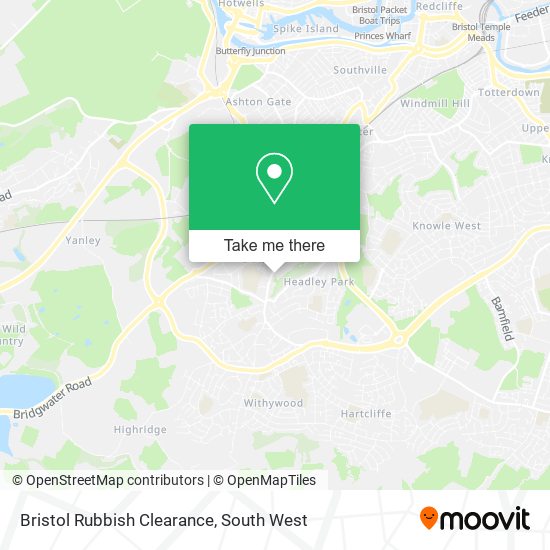 Bristol Rubbish Clearance map