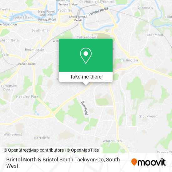 Bristol North & Bristol South Taekwon-Do map