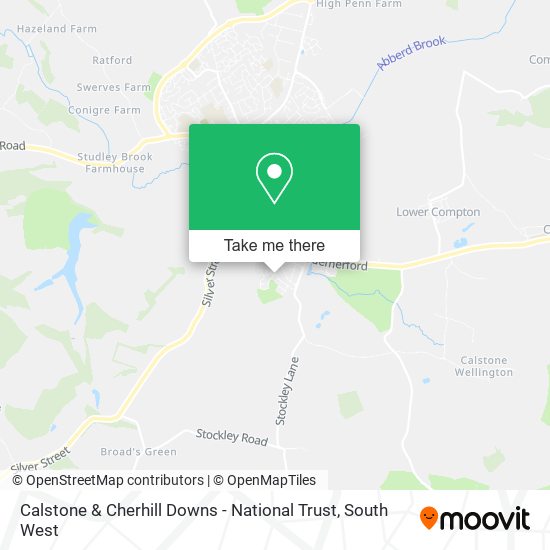 Calstone & Cherhill Downs - National Trust map