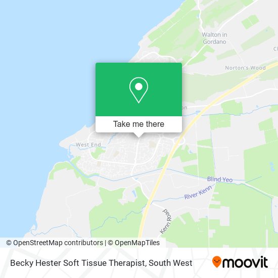 Becky Hester Soft Tissue Therapist map