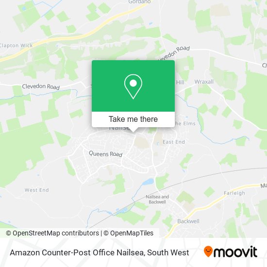 Amazon Counter-Post Office Nailsea map