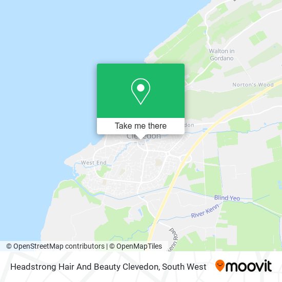 Headstrong Hair And Beauty Clevedon map