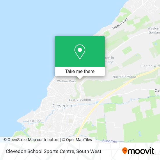 Clevedon School Sports Centre map