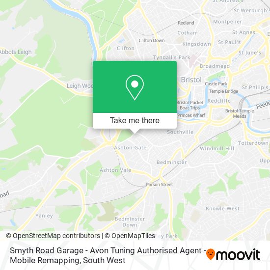 Smyth Road Garage - Avon Tuning Authorised Agent - Mobile Remapping map