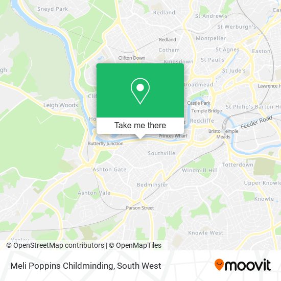 Meli Poppins Childminding map