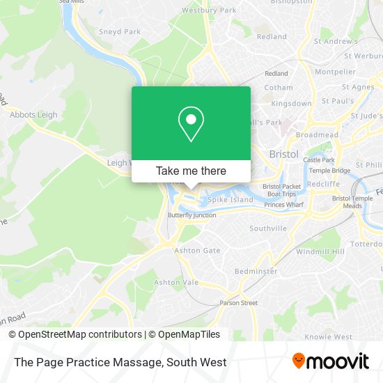 The Page Practice Massage map