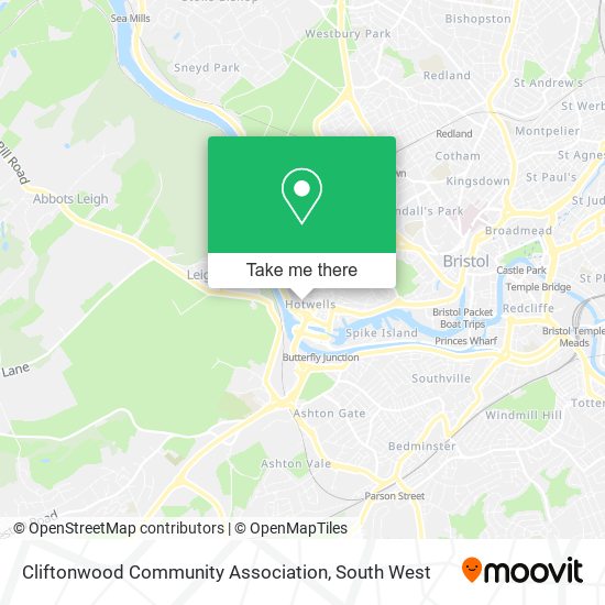 Cliftonwood Community Association map