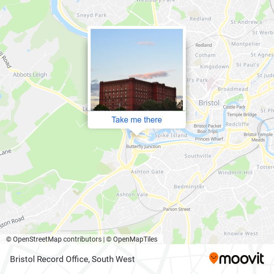 Bristol Record Office map