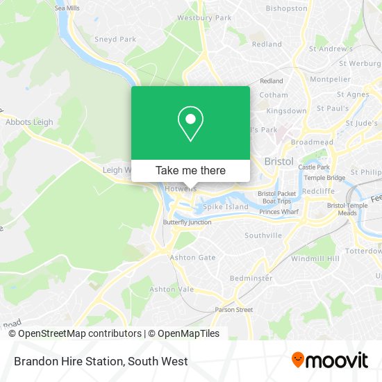 Brandon Hire Station map