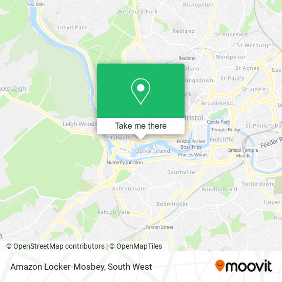 Amazon Locker-Mosbey map