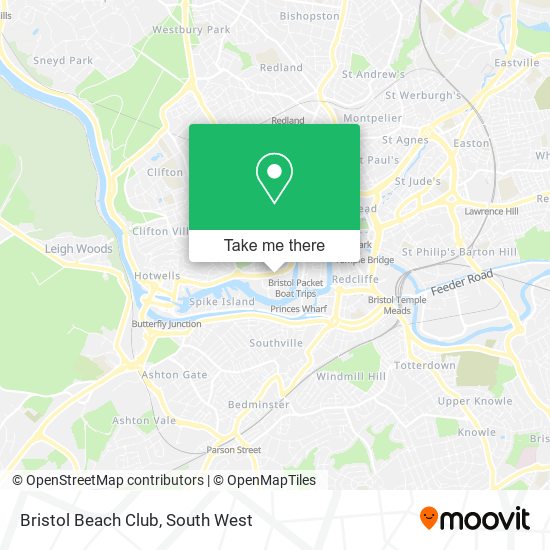 Bristol Beach Club map