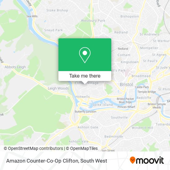 Amazon Counter-Co-Op Clifton map