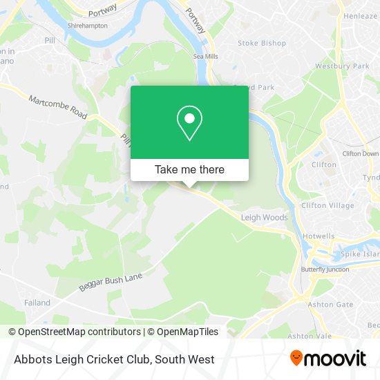 Abbots Leigh Cricket Club map