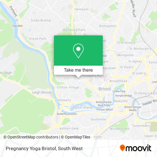 Pregnancy Yoga Bristol map