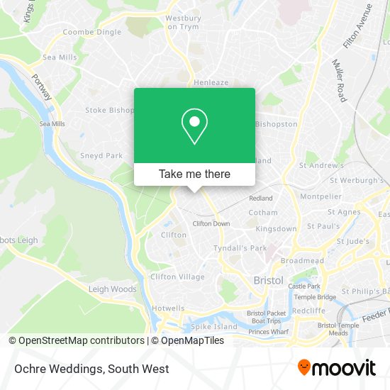 Ochre Weddings map