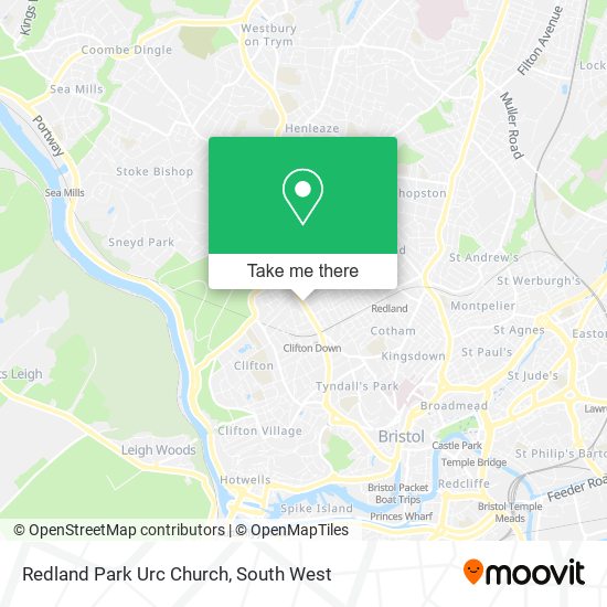 Redland Park Urc Church map