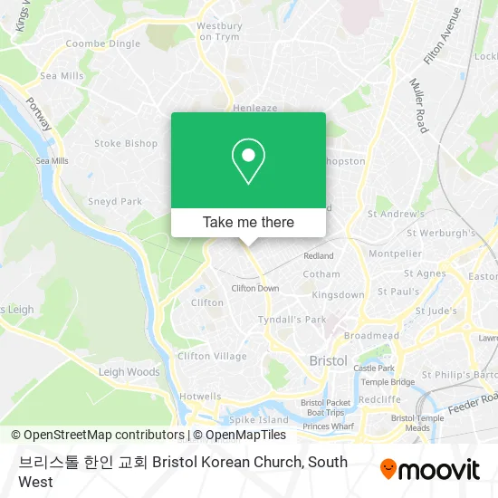 브리스톨 한인 교회 Bristol Korean Church map