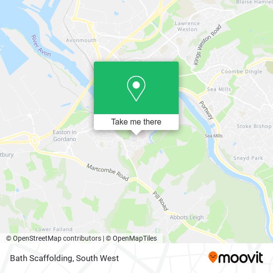 Bath Scaffolding map