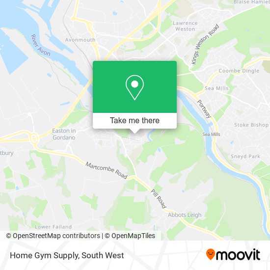 Home Gym Supply map