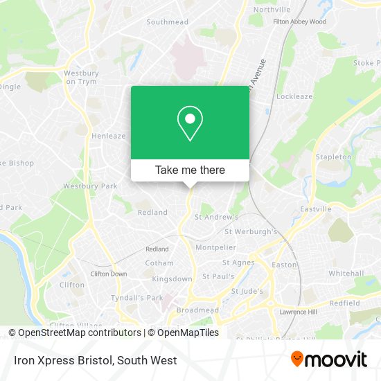 Iron Xpress Bristol map