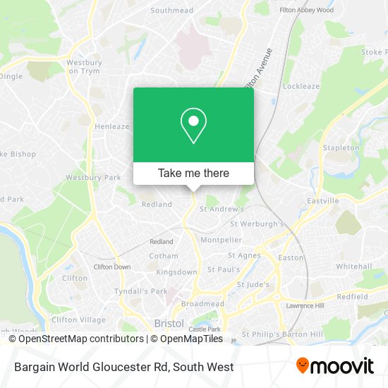 Bargain World Gloucester Rd map