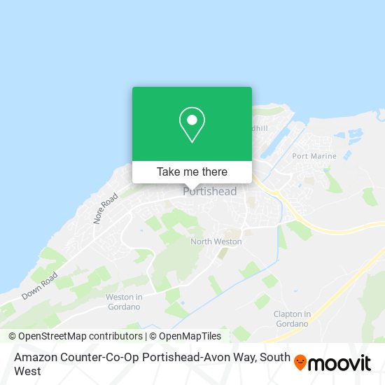 Amazon Counter-Co-Op Portishead-Avon Way map