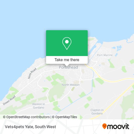 Vets4pets Yate map