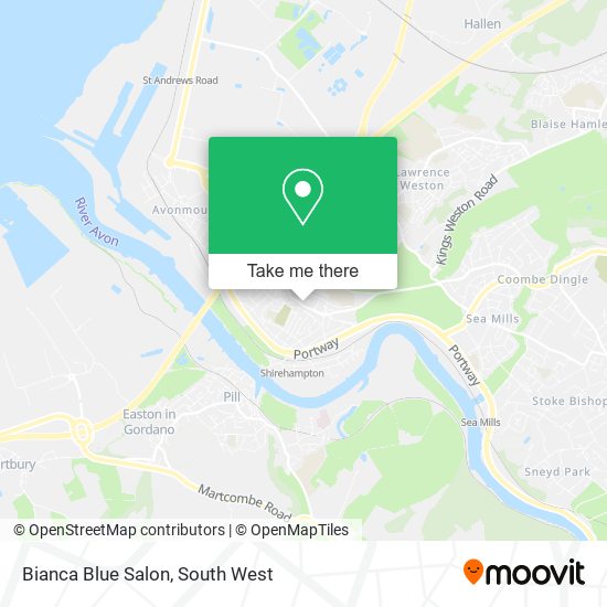 Bianca Blue Salon map